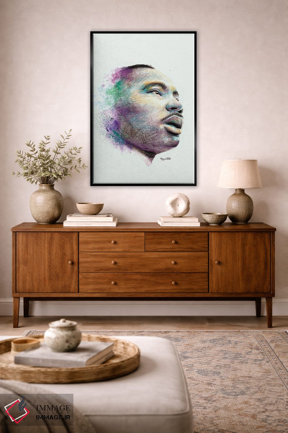 تابلو دکوراتیو شاه اثر مورگان اورتون - D3B