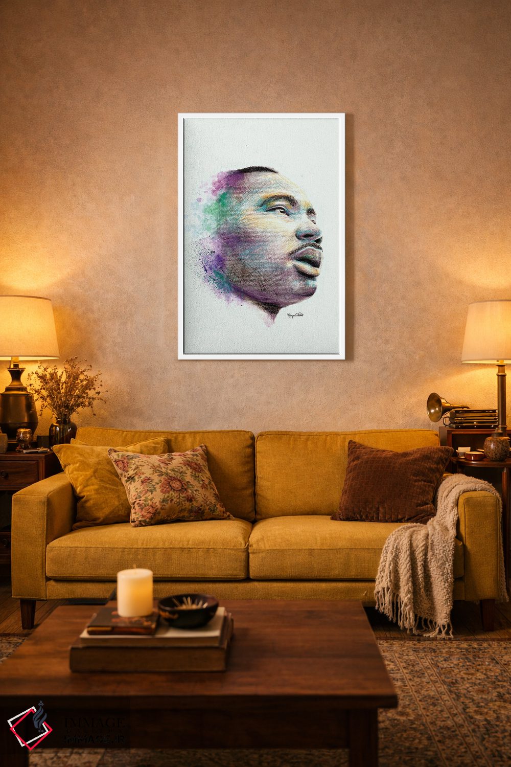 تابلو دکوراتیو شاه اثر مورگان اورتون - D1W