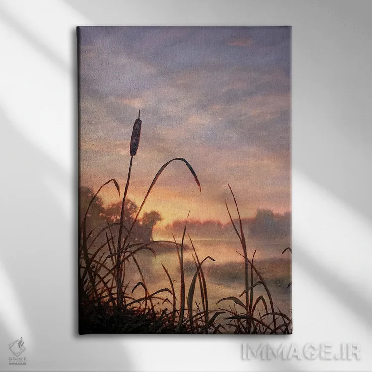 تابلو دکوراتیو میان پرده اثر مایکل اورویک - نمای روبهرو روی دیوار