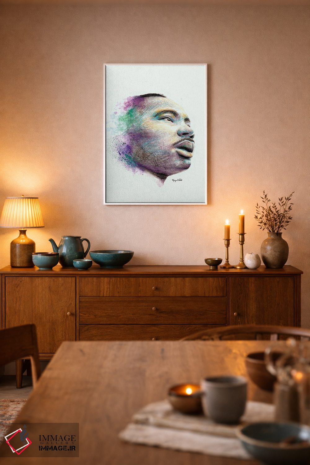 تابلو دکوراتیو شاه اثر مورگان اورتون - D6W