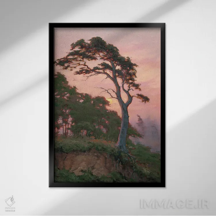 تابلو دکوراتیو تحمل کن اثر مایکل اورویک - نمای قابدار مشکی