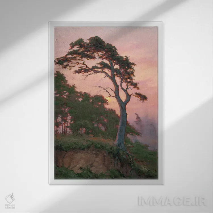 تابلو دکوراتیو تحمل کن اثر مایکل اورویک - نمای قابدار سفید