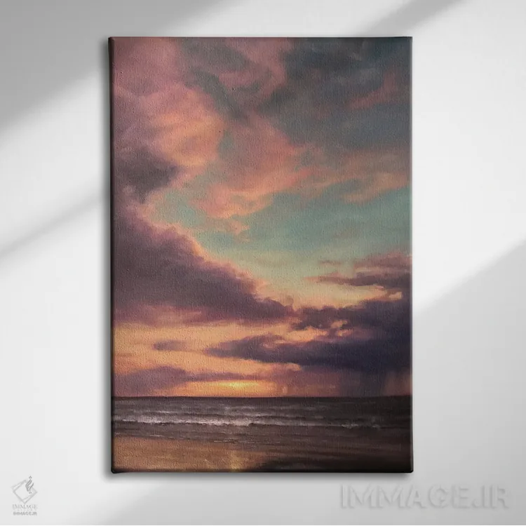 تابلو دکوراتیو مد طوفانی اثر مایکل اورویک - نمای روبهرو روی دیوار