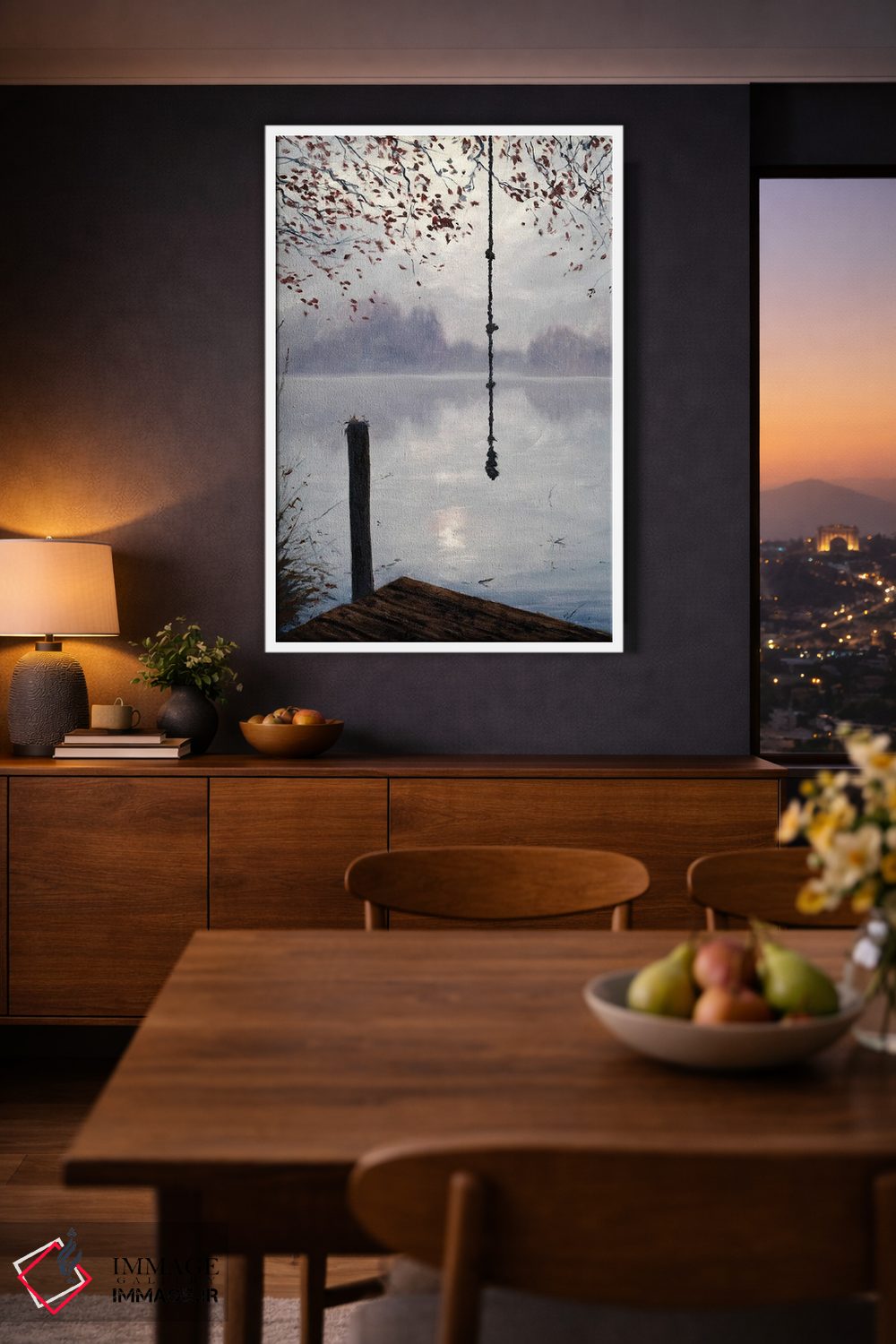 تابلو دکوراتیو تاب طنابی اثر مایکل اورویک - D3W