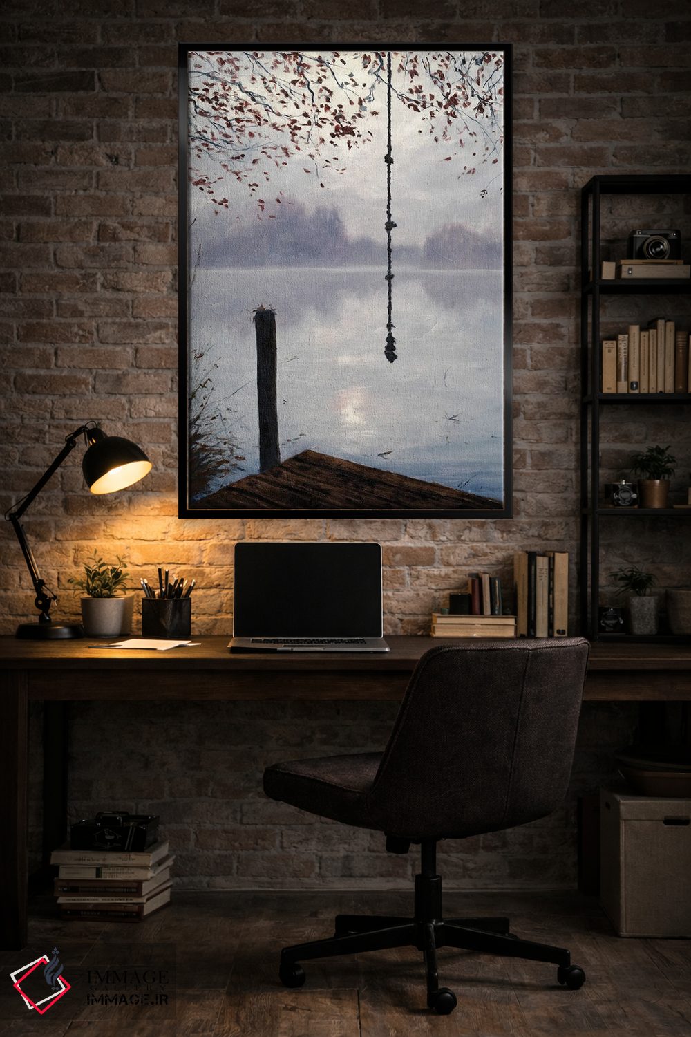 تابلو دکوراتیو تاب طنابی اثر مایکل اورویک - D5B