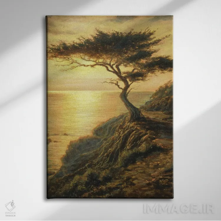 تابلو دکوراتیو نجوای اقیانوس اثر مایکل اورویک - نمای روبهرو روی دیوار