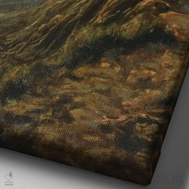 تابلو دکوراتیو نجوای اقیانوس اثر مایکل اورویک - نمای نزدیک بافت بوم