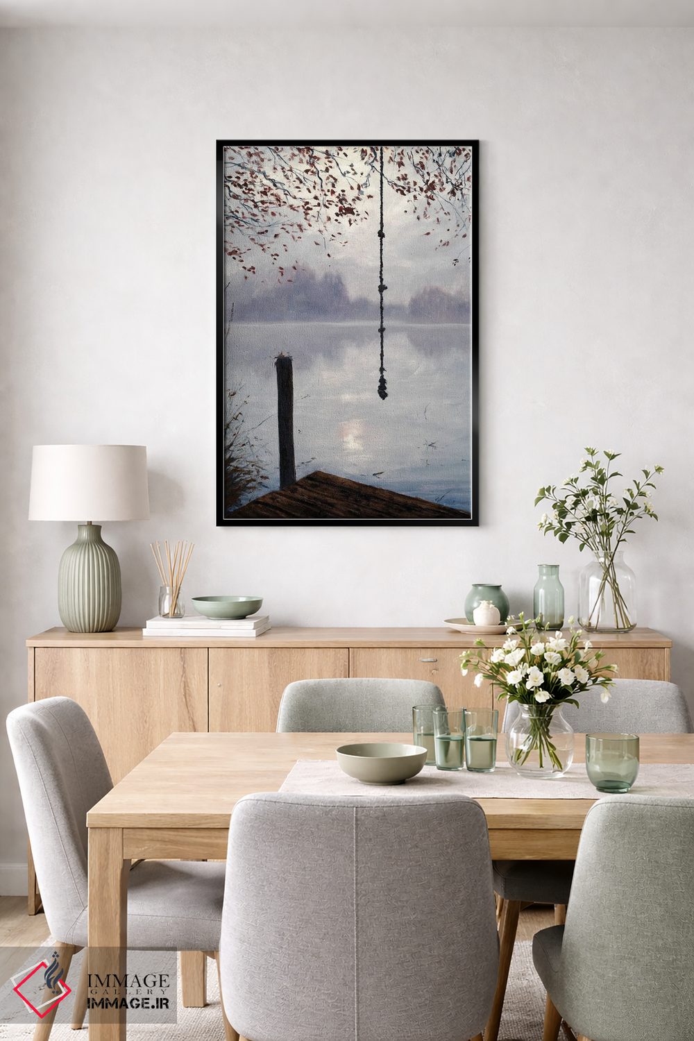 تابلو دکوراتیو تاب طنابی اثر مایکل اورویک - D6B