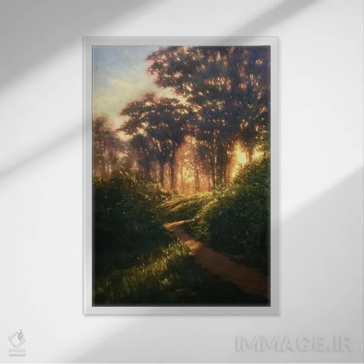 تابلو دکوراتیو گلدن گیت اثر مایکل اورویک - نمای قابدار سفید