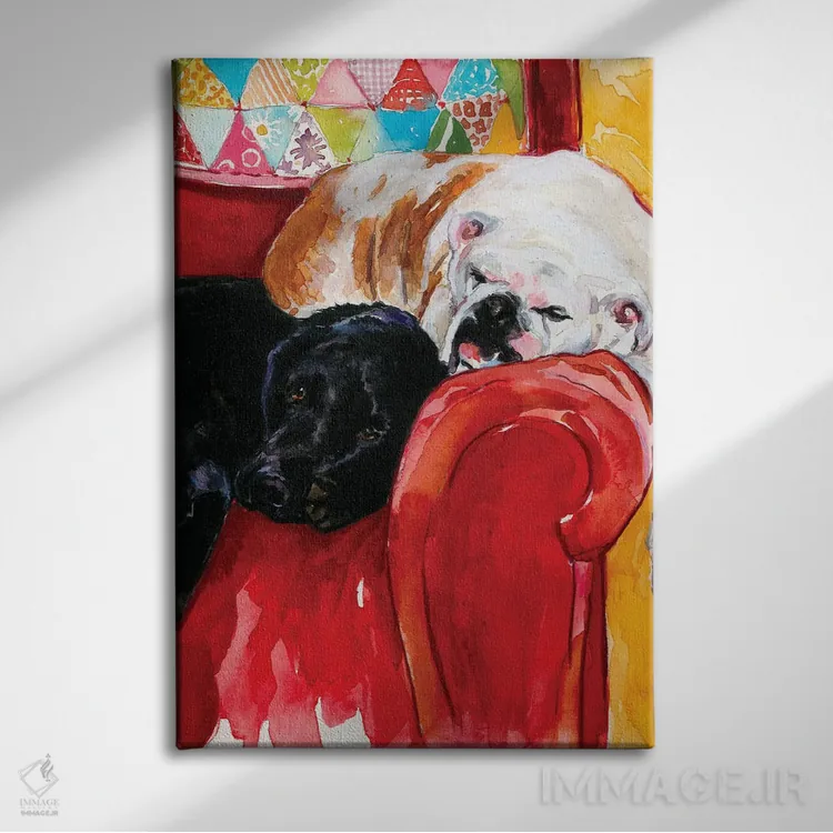 تابلو دکوراتیو اتوبوس دوطبقه اثر مولی ای. پول - نمای روبهرو روی دیوار