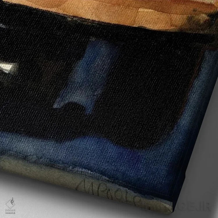 تابلو دکوراتیو سواری رایگان اثر مولی ای. پول - نمای نزدیک بافت بوم