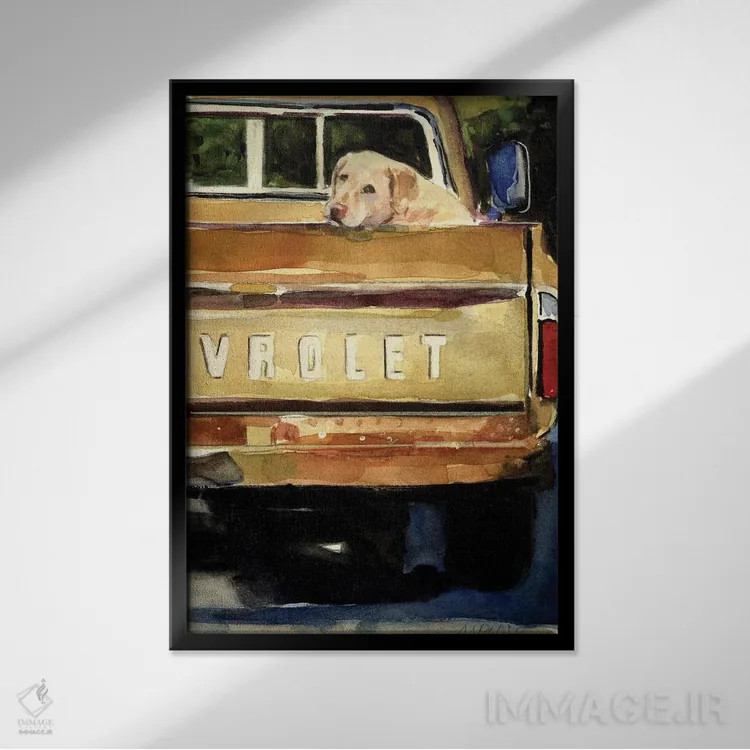 تابلو دکوراتیو سواری رایگان اثر مولی ای. پول - نمای قابدار مشکی