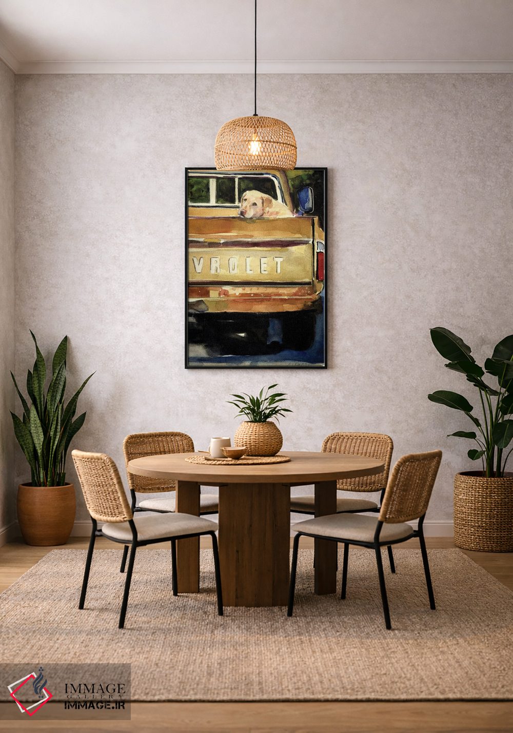 تابلو دکوراتیو سواری رایگان اثر مولی ای. پول - D4B