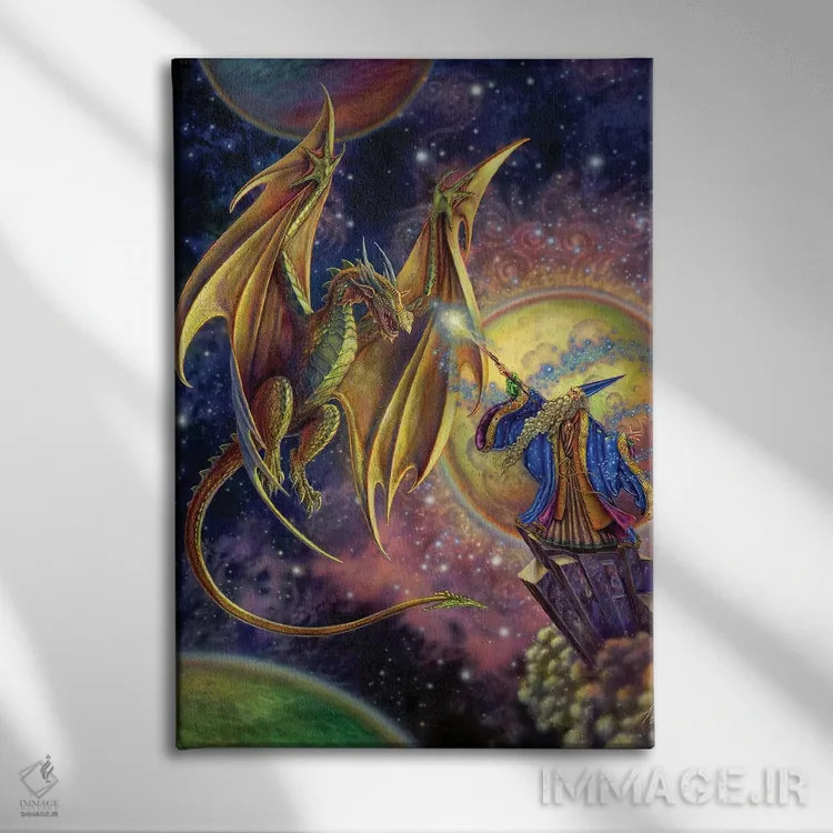 تابلو دکوراتیو جادو اثر مایلز پینکنی - نمای روبهرو روی دیوار