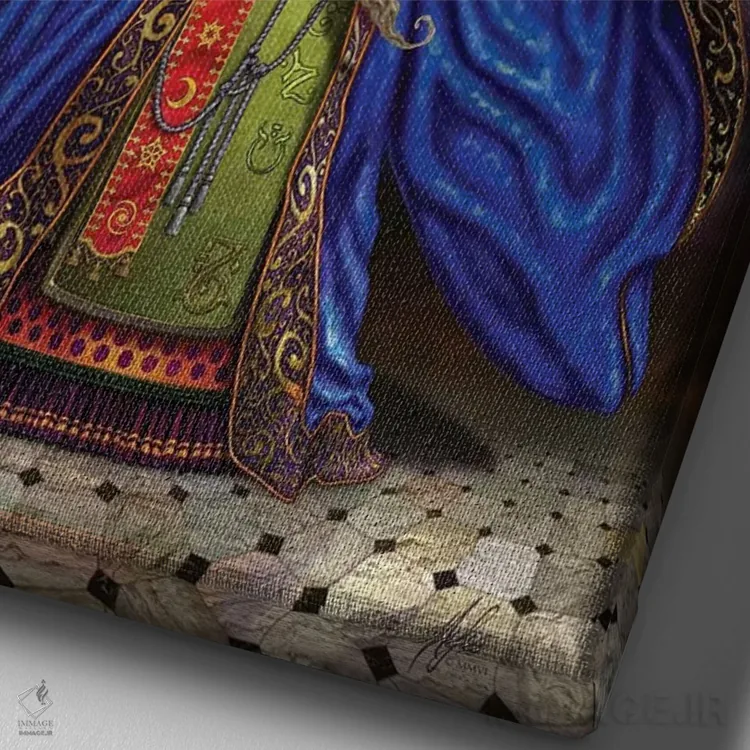 تابلو دکوراتیو پلانتاریوس اثر مایلز پینکنی - نمای نزدیک بافت بوم