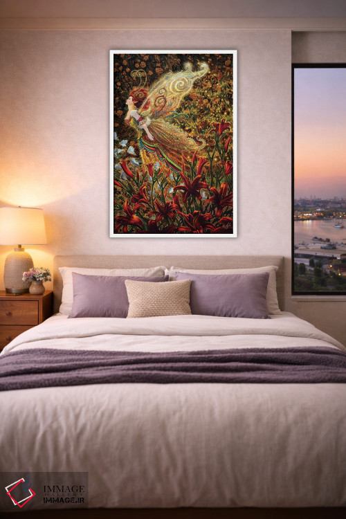 تابلو دکوراتیو سوسن اثر مایلز پینکنی - D3W