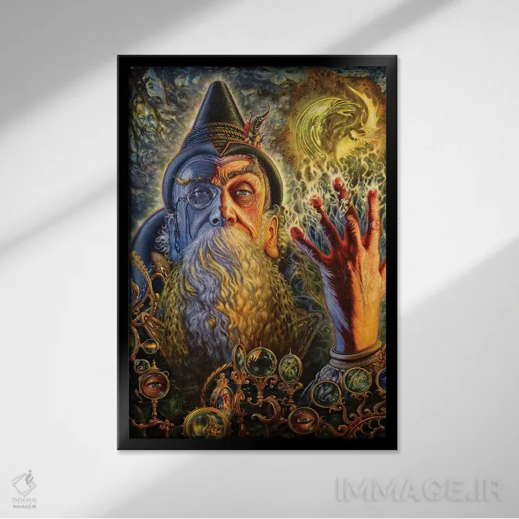 تابلو دکوراتیو غیب گو اثر مایلز پینکنی - نمای قابدار مشکی