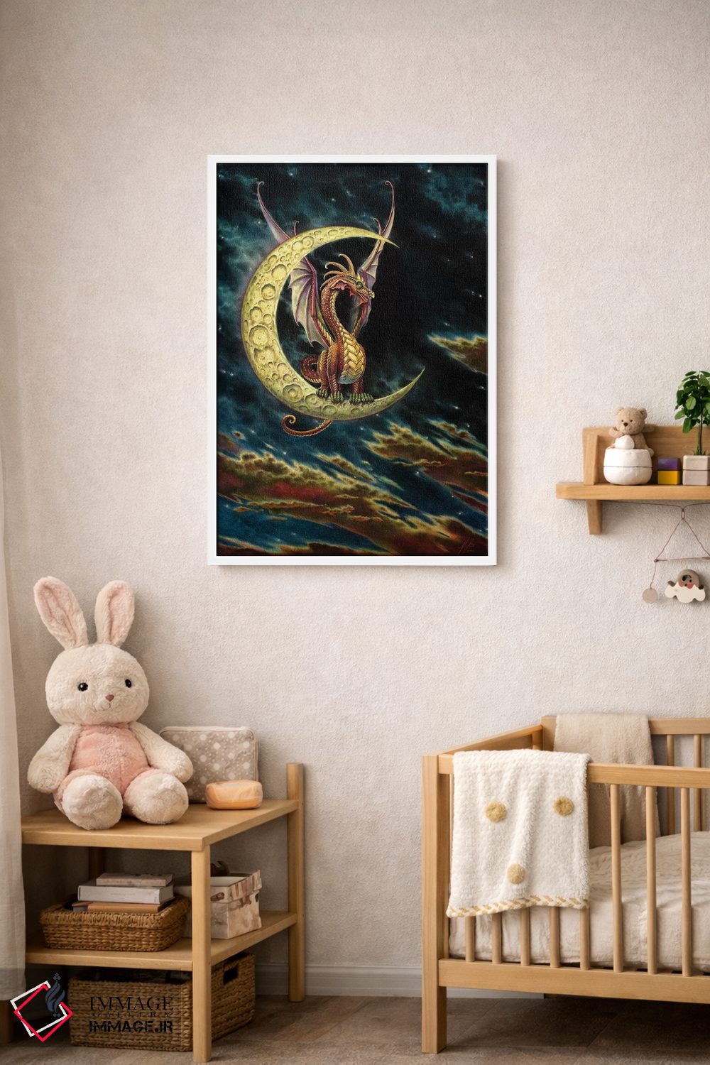 تابلو دکوراتیو اژدهای ماه اثر مایلز پینکنی - D3W
