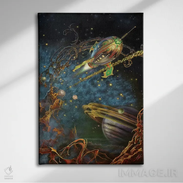 تابلو دکوراتیو طاق نما اثر مایلز پینکنی - نمای روبهرو روی دیوار