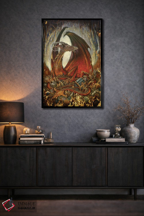 تابلو دکوراتیو اژدهای گنج اثر مایلز پینکنی - D2B