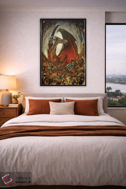 تابلو دکوراتیو اژدهای گنج اثر مایلز پینکنی - D4B