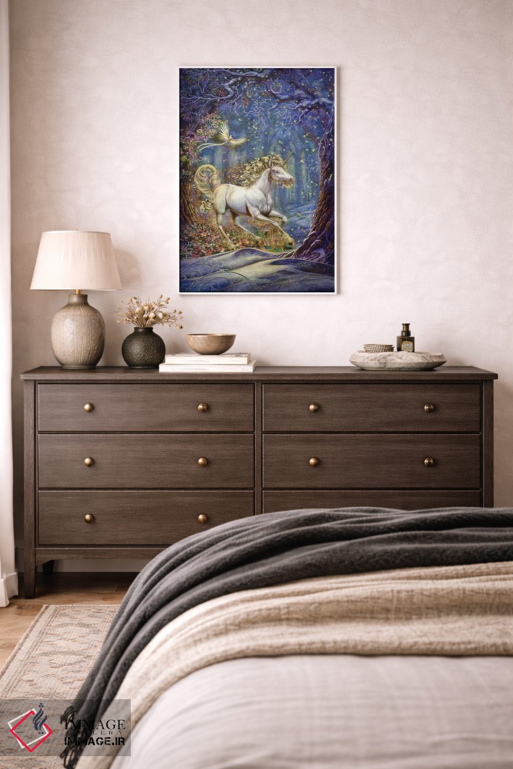 تابلو دکوراتیو تک شاخ اثر مایلز پینکنی - D2W