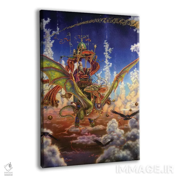 تابلو دکوراتیو پرواز اژدها اثر مایلز پینکنی - نمای پرسپکتیو محصول