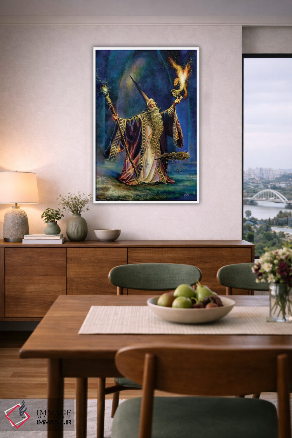 تابلو دکوراتیو جادوگر اثر مایلز پینکنی - D6W