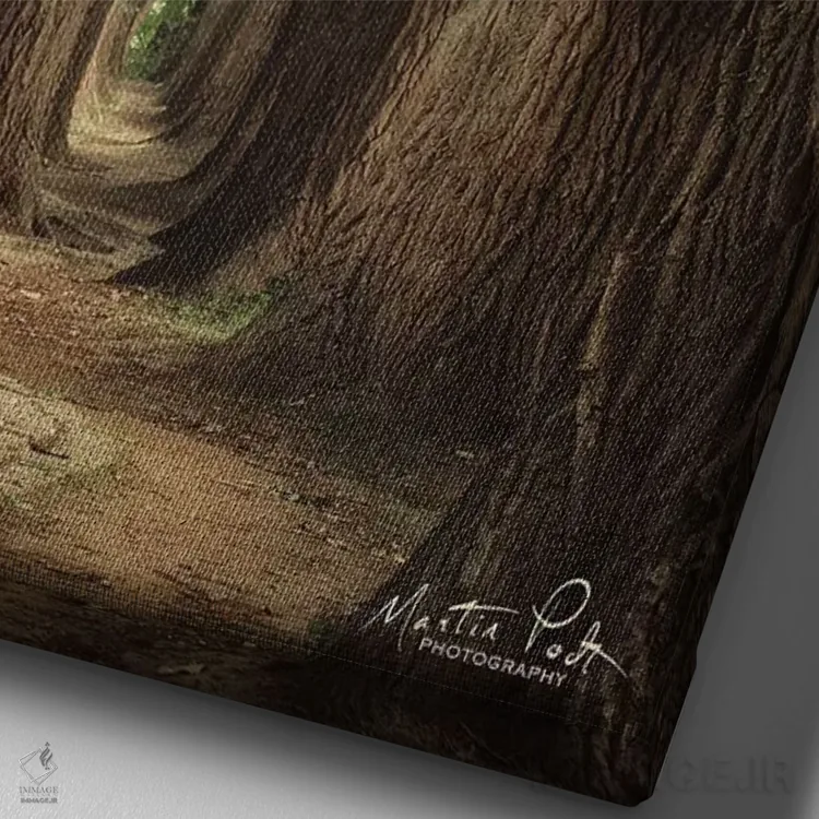 تابلو دکوراتیو جاده ها برای سفر ساخته شده اند اثر مارتین پودت - نمای نزدیک بافت بوم