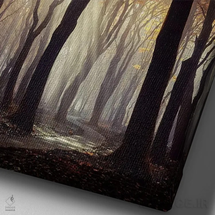 تابلو دکوراتیو انفجار اثر مارتین پودت - نمای نزدیک بافت بوم