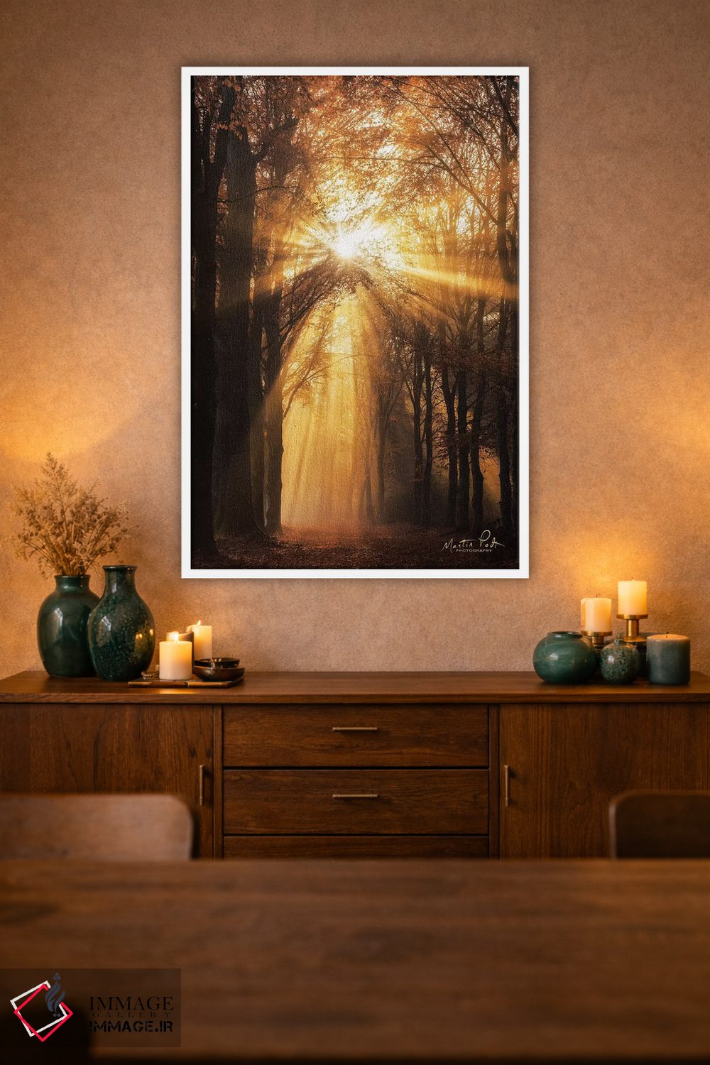 تابلو دکوراتیو پرتو خورشید اثر مارتین پودت - D1W