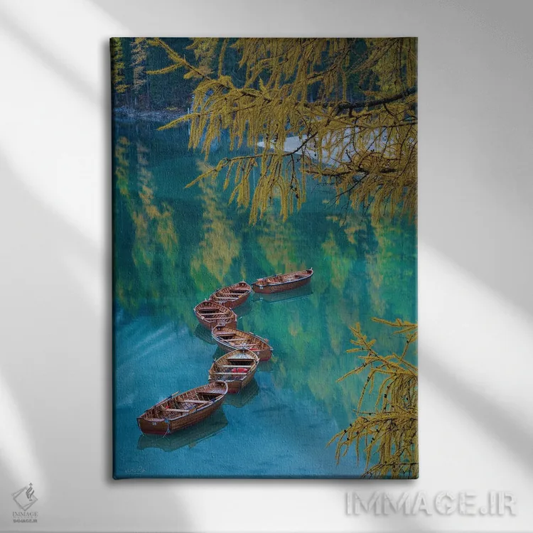 تابلو دکوراتیو منحنی S اثر مارتین پودت - نمای روبهرو روی دیوار