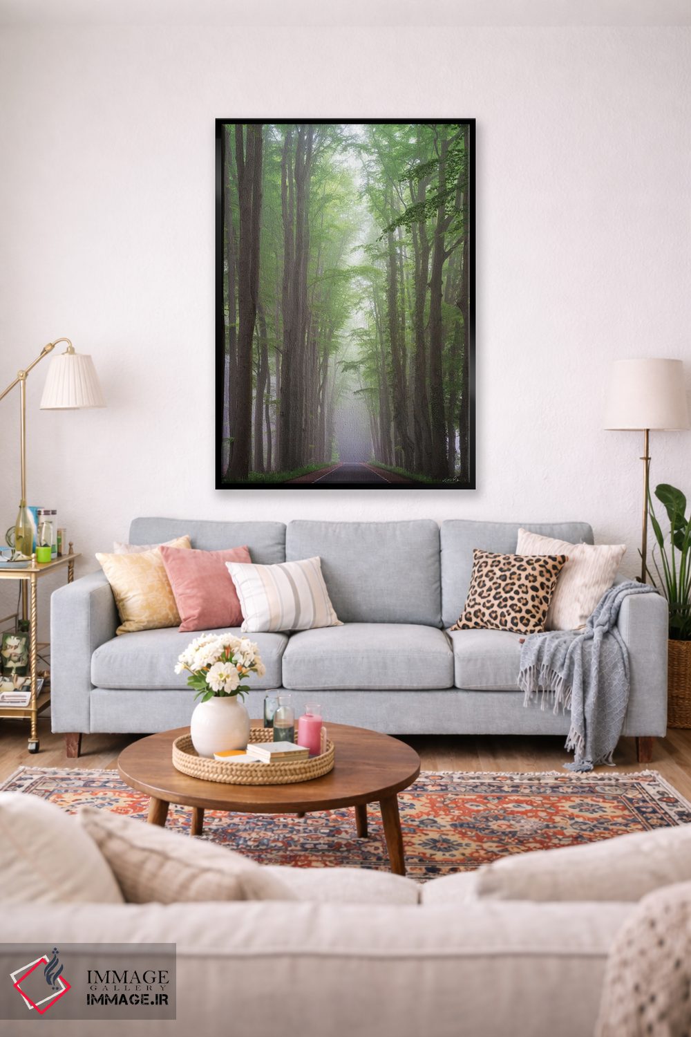 تابلو دکوراتیو جاده مه آلود اثر مارتین پودت - D1B