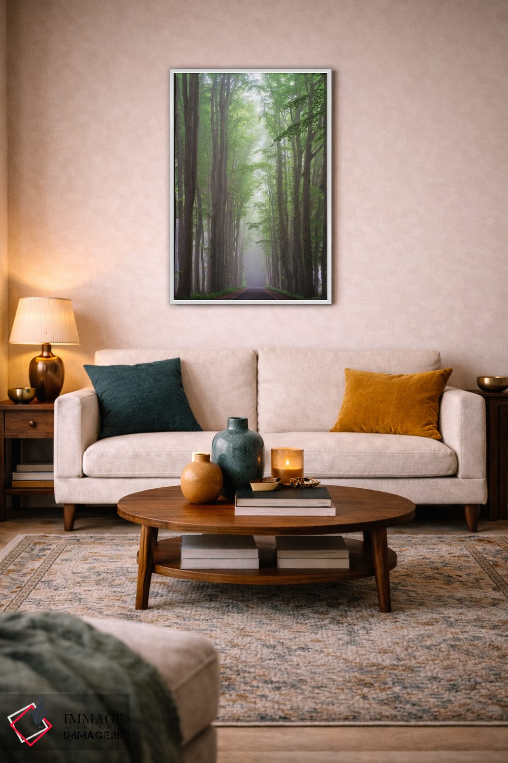 تابلو دکوراتیو جاده مه آلود اثر مارتین پودت - D3W