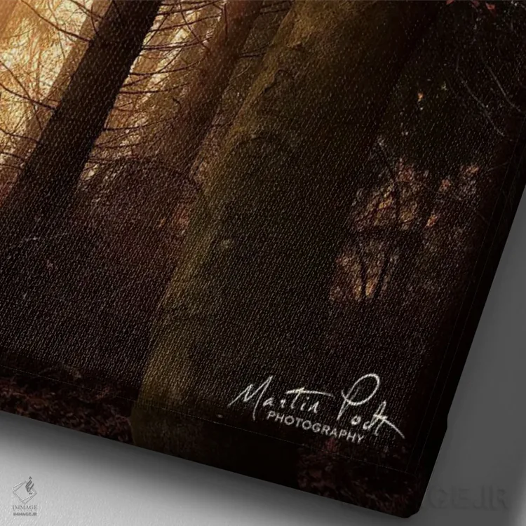 تابلو دکوراتیو بهترین های پاییز اثر مارتین پودت - نمای نزدیک بافت بوم