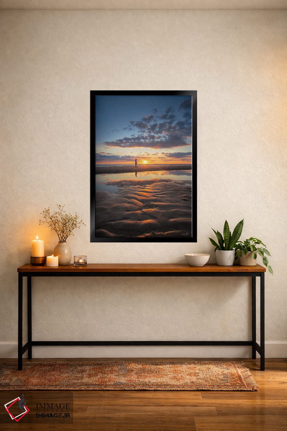 تابلو دکوراتیو غروب آرام اثر مارتین پودت - D6B