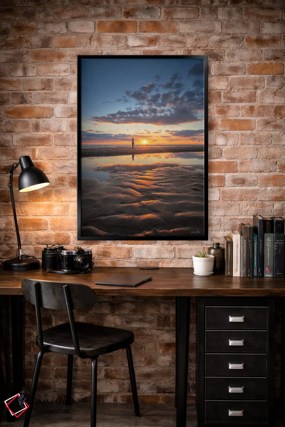 تابلو دکوراتیو غروب آرام اثر مارتین پودت - D5B