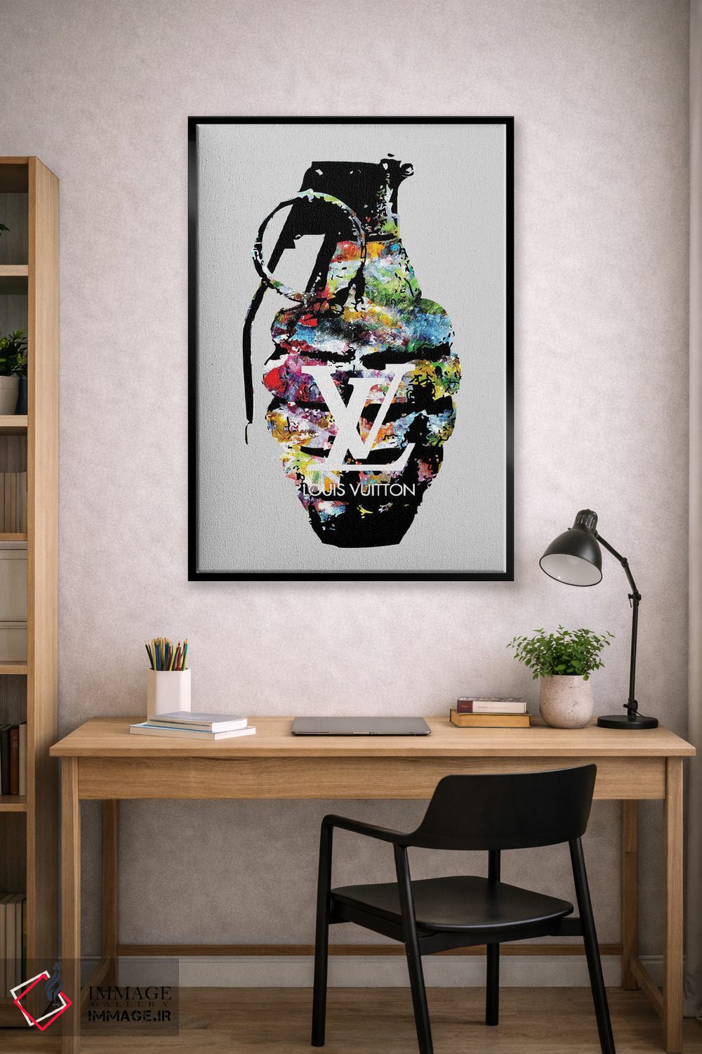 تابلو دکوراتیو نارنجک لویی ویتون اثر مورگان پاسلیه - D1B