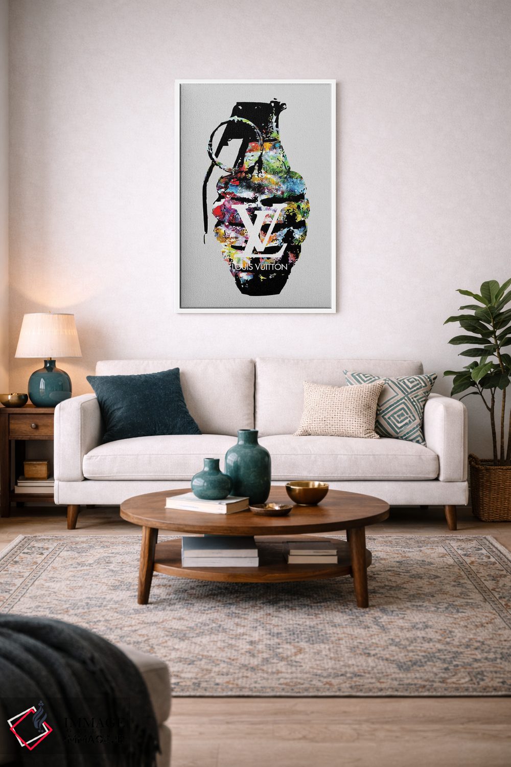 تابلو دکوراتیو نارنجک لویی ویتون اثر مورگان پاسلیه - D3W