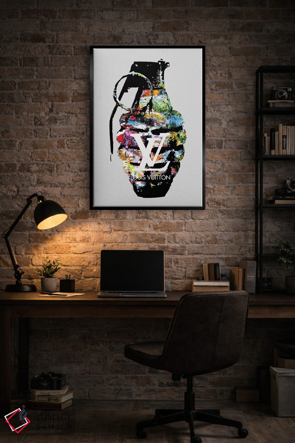 تابلو دکوراتیو نارنجک لویی ویتون اثر مورگان پاسلیه - D5B
