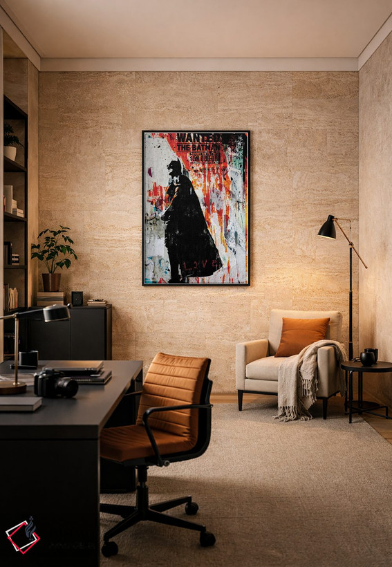 تابلو دکوراتیو بتمن اثر مورگان پاسلیه - D6B