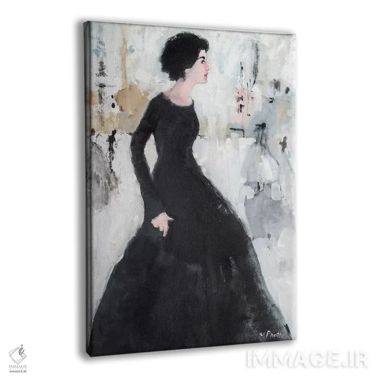 تابلو دکوراتیو زیبایی جانبی اثر مری پرت - نمای پرسپکتیو محصول