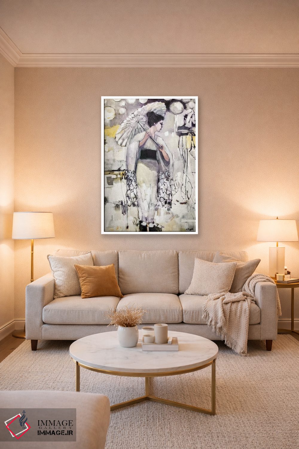 تابلو دکوراتیو فضای گیشا اثر مری پرت - D3W