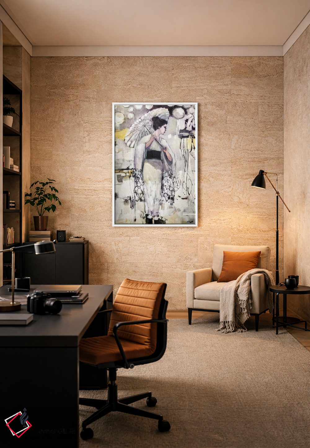 تابلو دکوراتیو فضای گیشا اثر مری پرت - D5W