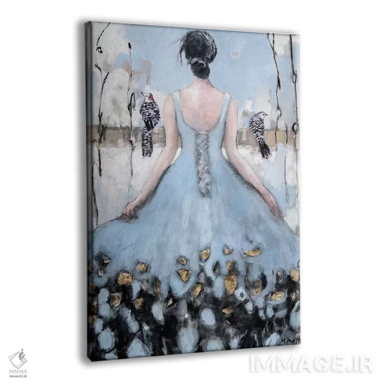 تابلو دکوراتیو در میان یک جفت اثر مری پرت - نمای پرسپکتیو محصول