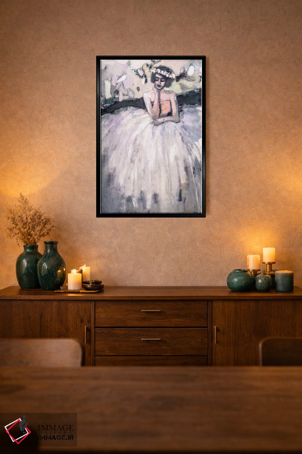 تابلو دکوراتیو نشسته به شکلی بی تفاوت اثر مری پرت - D2B