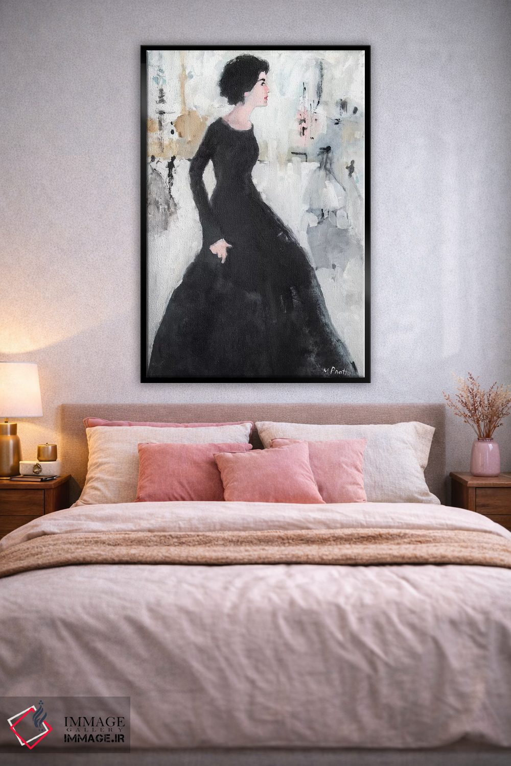 تابلو دکوراتیو زیبایی جانبی اثر مری پرت - D2B