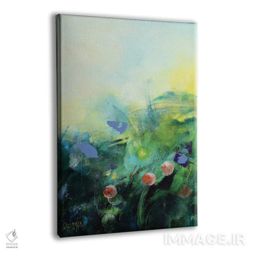 تابلو انتزاعی در انتظار بهار اثر ماریان کووینزین - نمای پرسپکتیو محصول