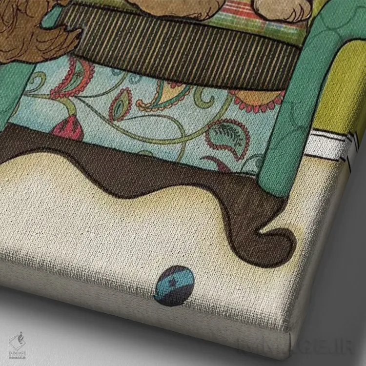 تابلو دکوراتیو تا زمانی که اثبات نشود گناهکار نیستی اثر جیمی موراث - نمای نزدیک بافت بوم