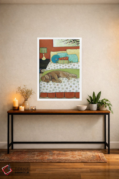 تابلو دکوراتیو چرت طلایی اثر جیمی موراث - D3W